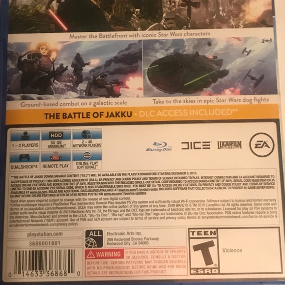 NWOT StarWars Battlefront PS4 - Picture 2 of 4